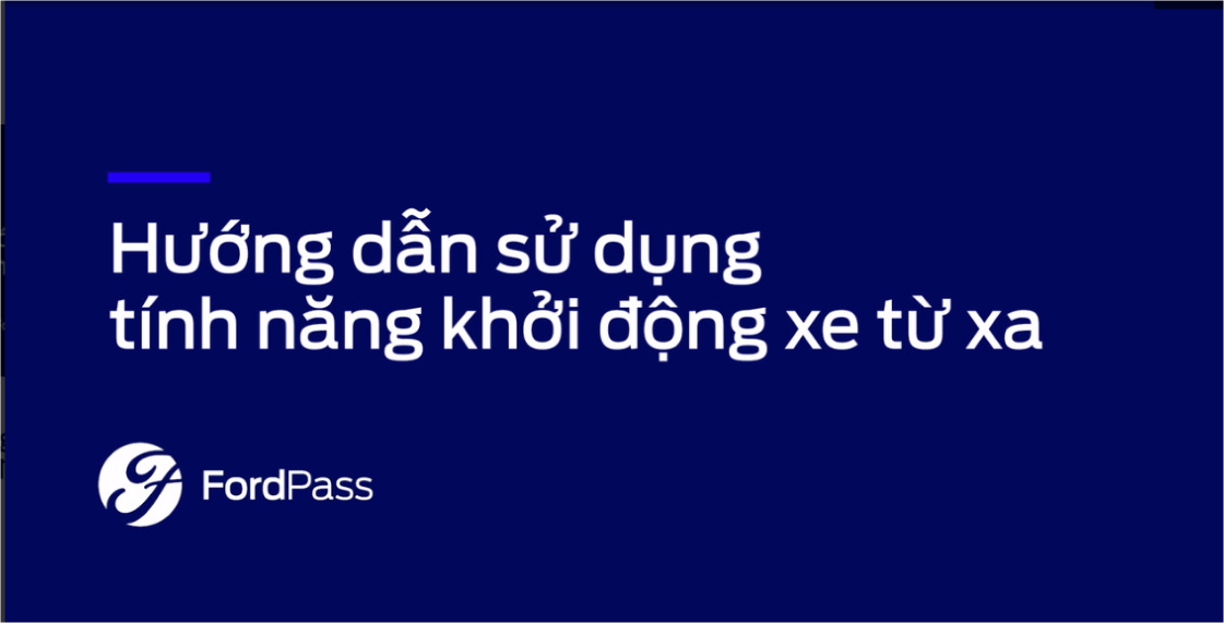 Hướng dẫn sử dụng tính năng khởi động xe từ xa