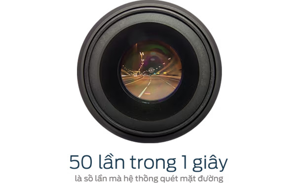 Cảm biến LiDAR quan sát khu vực phía trước xe