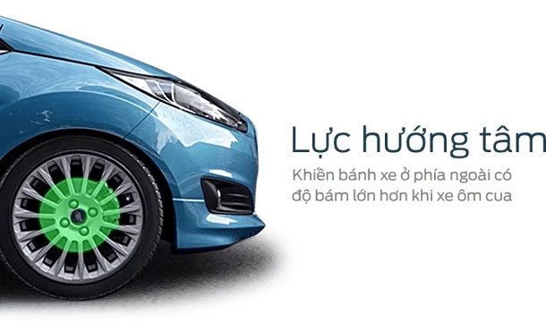Xe Ford duy trì độ bám khi ôm cua